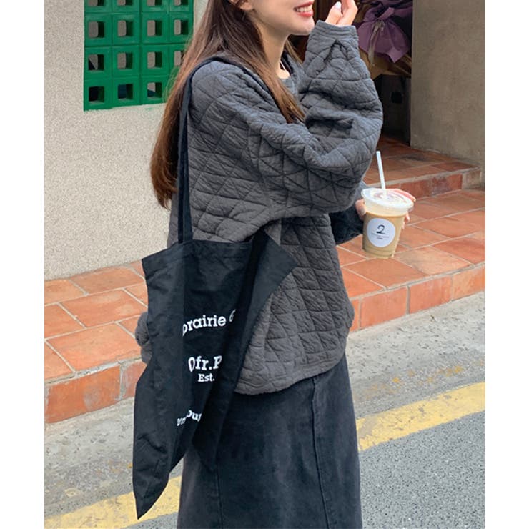 キルティングトレーナー レディース 韓国 | SUNSHINE CLOSET | 詳細画像13 