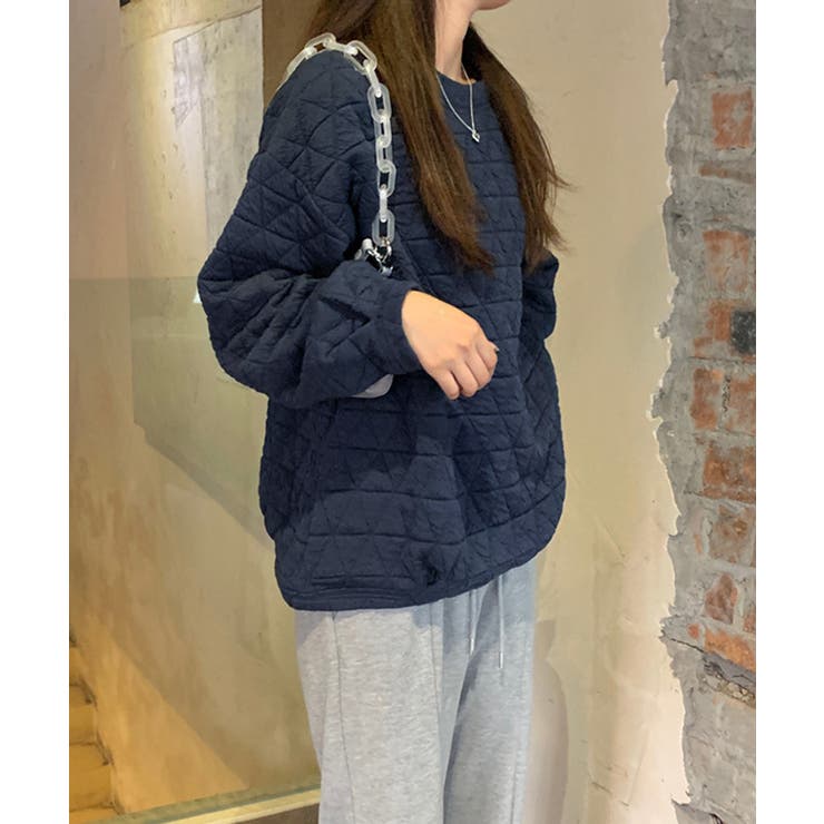 キルティングトレーナー レディース 韓国 | SUNSHINE CLOSET | 詳細画像17 