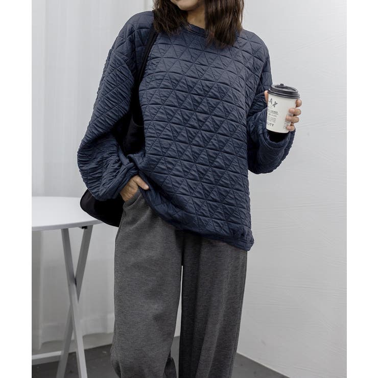 キルティングトレーナー レディース 韓国 | SUNSHINE CLOSET | 詳細画像19 