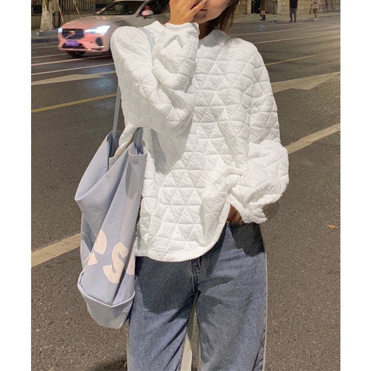 キルティングトレーナー レディース 韓国 | SUNSHINE CLOSET | 詳細画像2 