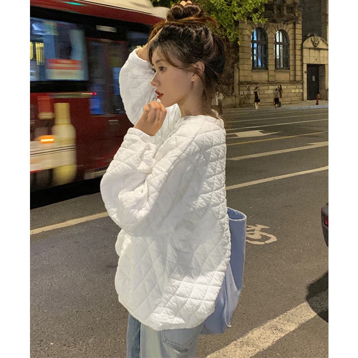 キルティングトレーナー レディース 韓国 | SUNSHINE CLOSET | 詳細画像3 