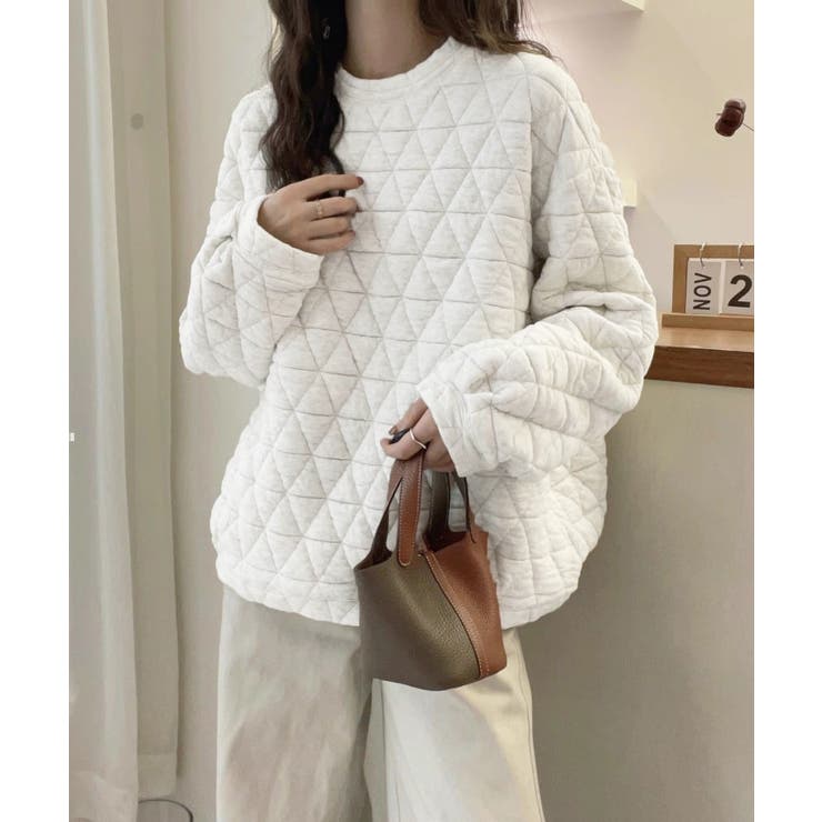 キルティングトレーナー レディース 韓国 | SUNSHINE CLOSET | 詳細画像4 