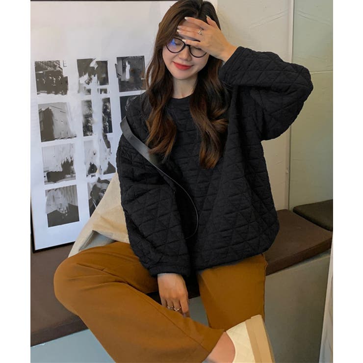 キルティングトレーナー レディース 韓国 | SUNSHINE CLOSET | 詳細画像7 