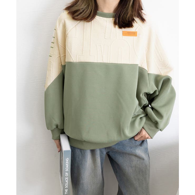 エンボスロゴスウェット春秋長袖トレーナー | SUNSHINE CLOSET | 詳細画像13 