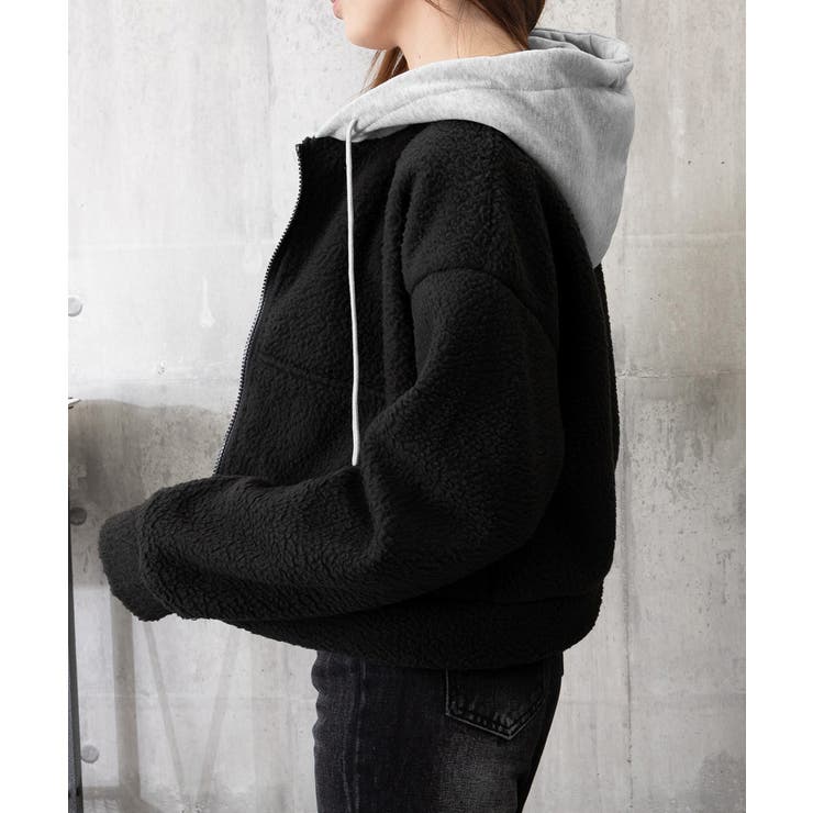 暖かいボアパーカー ジップアップブルゾン | SUNSHINE CLOSET | 詳細画像18 