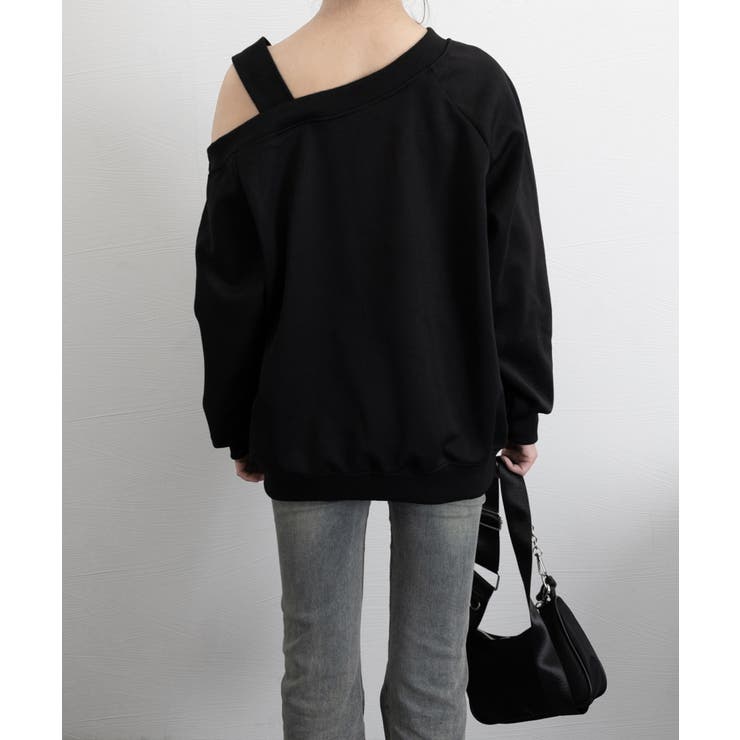 ワンショルダースウェットレディース韓国風 | SUNSHINE CLOSET | 詳細画像12 