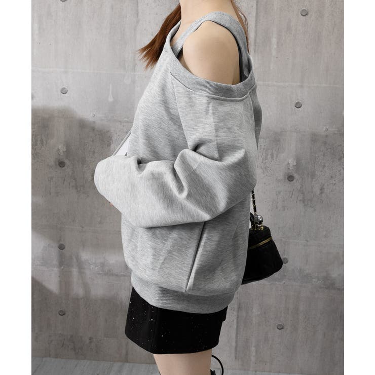 ワンショルダースウェットレディース韓国風 | SUNSHINE CLOSET | 詳細画像14 