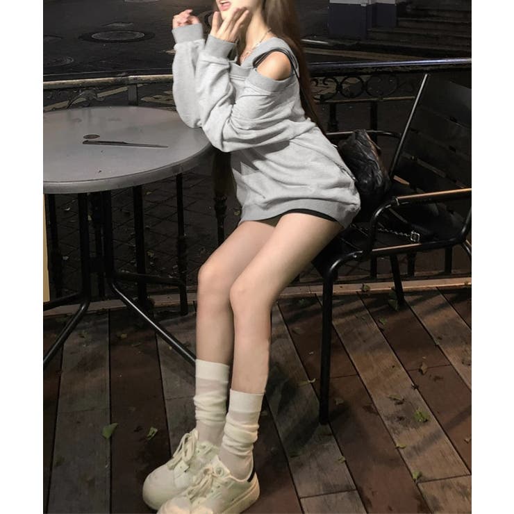 ワンショルダースウェットレディース韓国風 | SUNSHINE CLOSET | 詳細画像6 