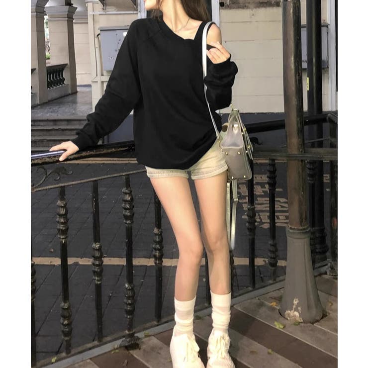 ワンショルダースウェットレディース韓国風 | SUNSHINE CLOSET | 詳細画像7 