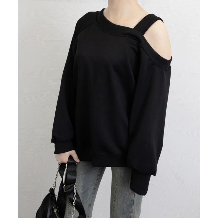ワンショルダースウェットレディース韓国風 | SUNSHINE CLOSET | 詳細画像8 