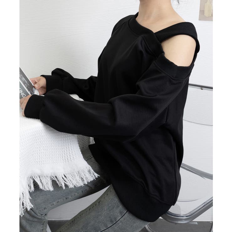 ワンショルダースウェットレディース韓国風 | SUNSHINE CLOSET | 詳細画像9 