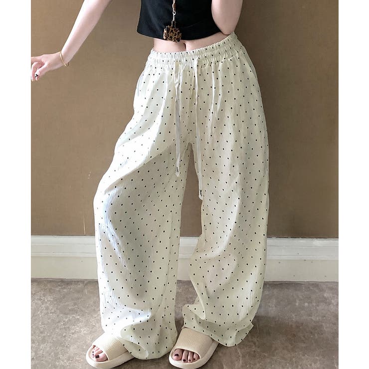 ハイウエスト楽ちんパンツ レディース 迷彩柄涼しいパンツ | SUNSHINE CLOSET | 詳細画像1 