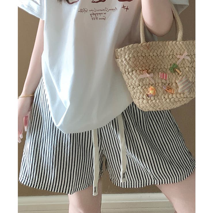 パジャマズボン 薄手部屋着ボトムスゆったりショーパンチェック柄ハーフパンツ 迷彩… | SUNSHINE CLOSET | 詳細画像18 