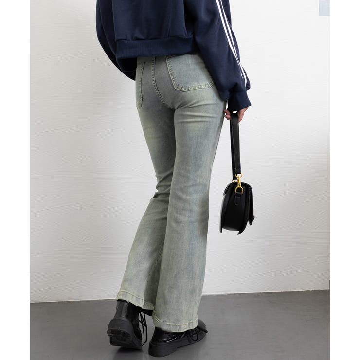 セミフレアデニムパンツ ヴィンテージ風 | SUNSHINE CLOSET | 詳細画像21 