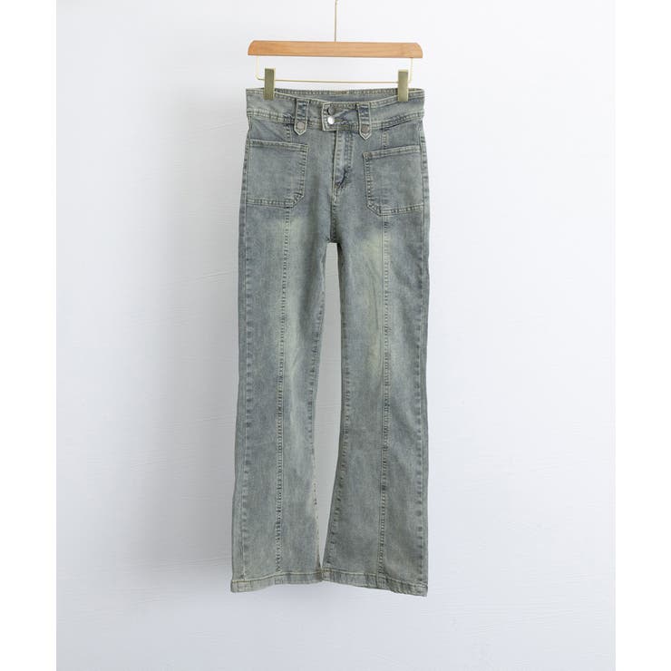 セミフレアデニムパンツ ヴィンテージ風 | SUNSHINE CLOSET | 詳細画像22 