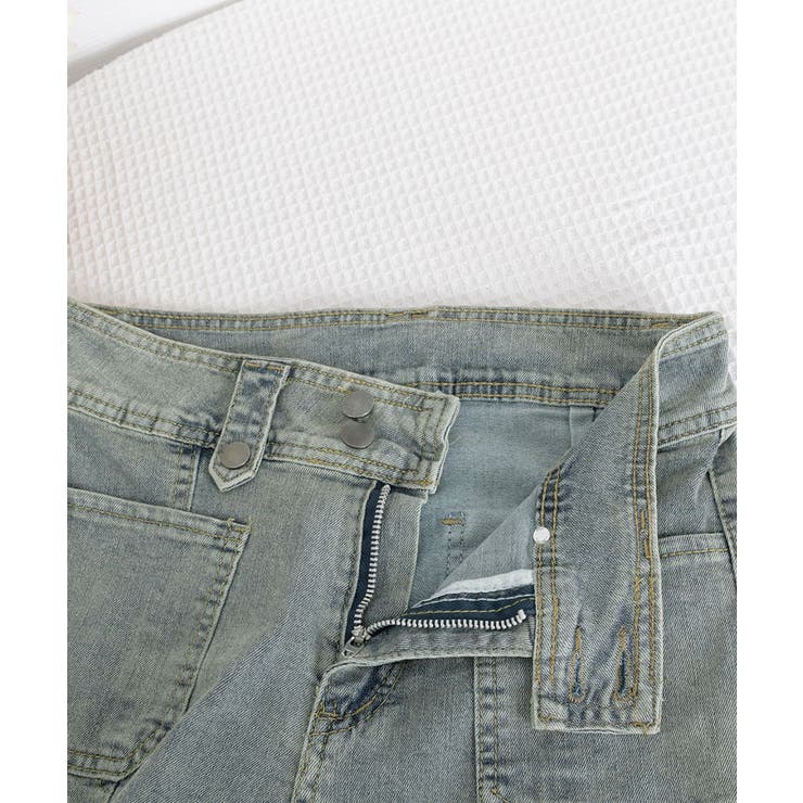 セミフレアデニムパンツ ヴィンテージ風 | SUNSHINE CLOSET | 詳細画像24 