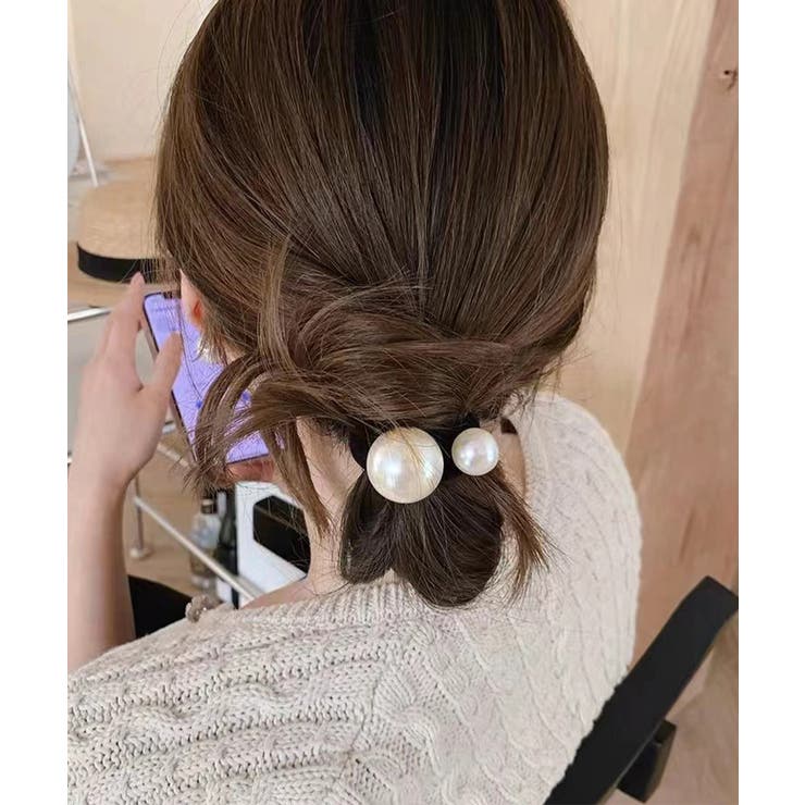 パールヘアゴム 韓国風 ヘアアクセサリー | SUNSHINE CLOSET | 詳細画像3 