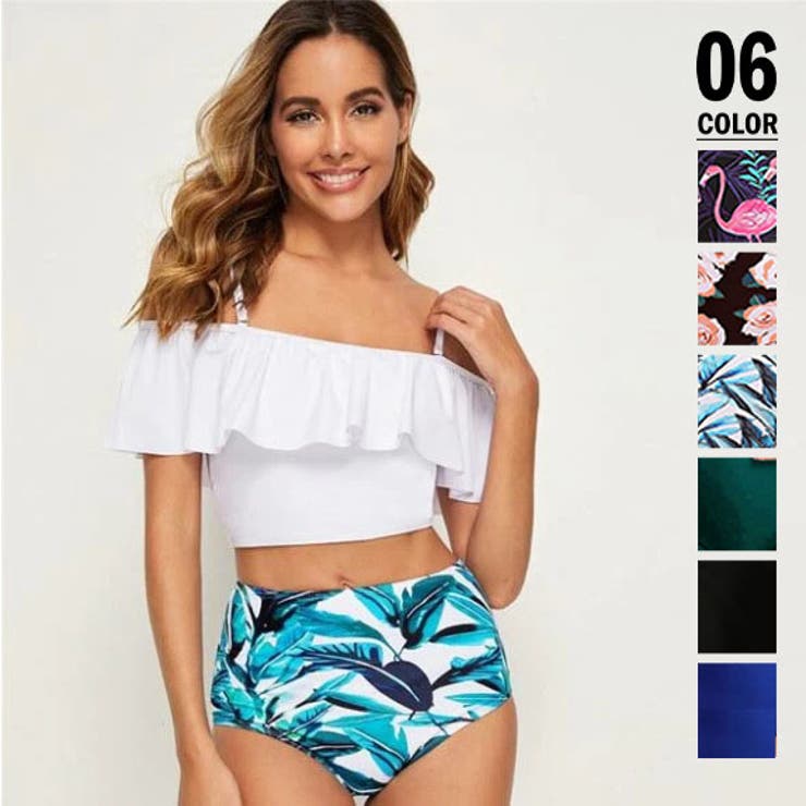 オフショル水着セクシータンキニレディース[品番：AGCW0003177