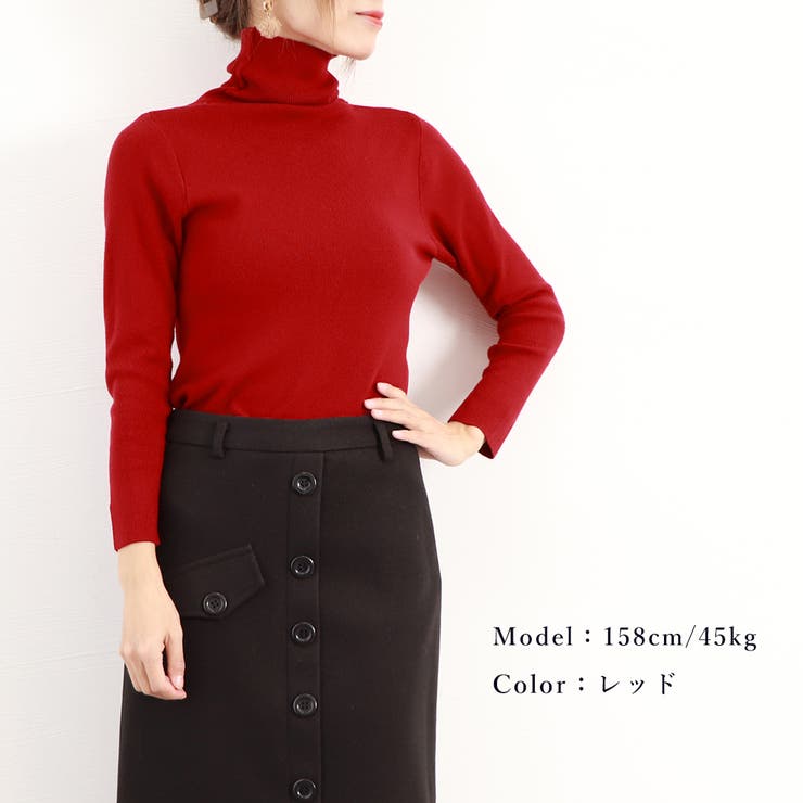 タートルネック ニットトップス 秋冬 | SUNSHINE CLOSET | 詳細画像14 