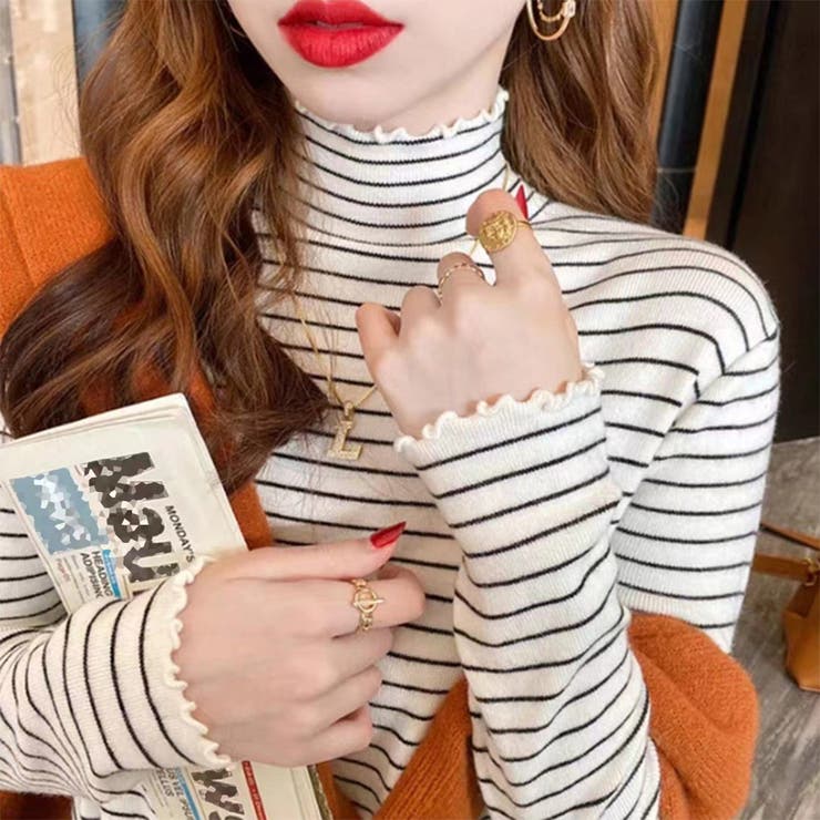 ジップアップ ニット トップス ハイネック ボア 黒 韓国 cr2036 ジップアップ ニット トップス ハイネック ボア 黒 韓国 cr2036