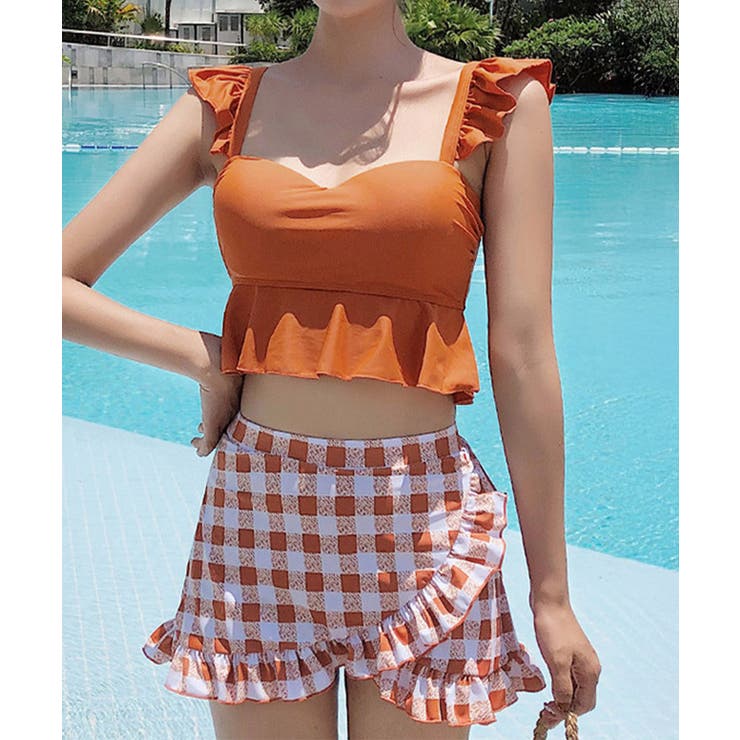 フリル水着2点セット盛れる水着レディース | SUNSHINE CLOSET | 詳細画像1 