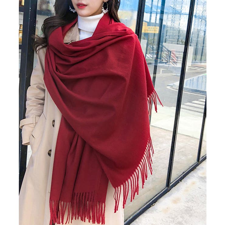 韓国マフラー カシミヤタッチ大判ストール | SUNSHINE CLOSET | 詳細画像9 