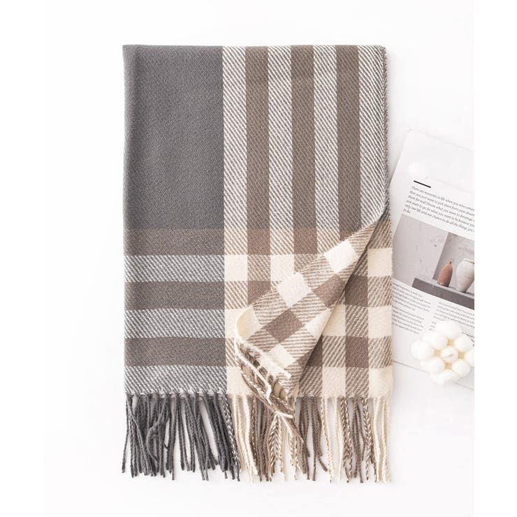 チェック柄マフラーレディース大判ストール | SUNSHINE CLOSET | 詳細画像18 