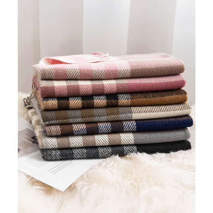 チェック柄マフラーレディース大判ストール | SUNSHINE CLOSET | 詳細画像28 