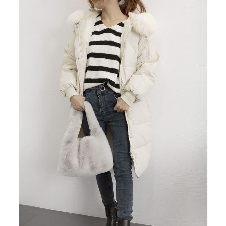 フェイクダウンコート中綿入りロングコート | SUNSHINE CLOSET | 詳細画像14 