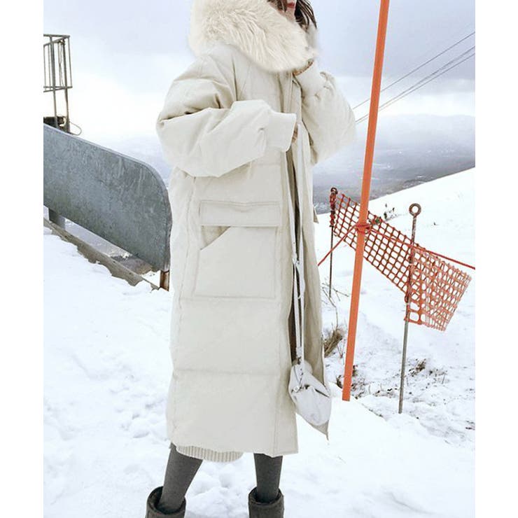 フェイクダウンコート中綿入りロングコート | SUNSHINE CLOSET | 詳細画像3 