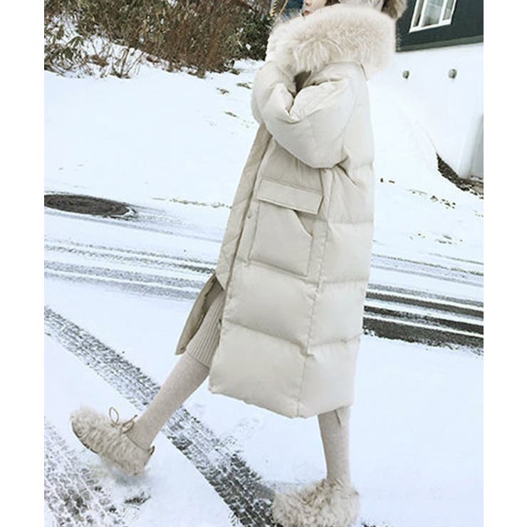 フェイクダウンコート中綿入りロングコート | SUNSHINE CLOSET | 詳細画像6 