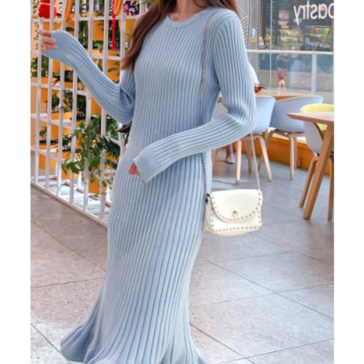 ニットワンピース マーメイドフリルワンピ | SUNSHINE CLOSET | 詳細画像10 