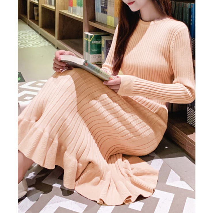 ニットワンピース マーメイドフリルワンピ | SUNSHINE CLOSET | 詳細画像12 