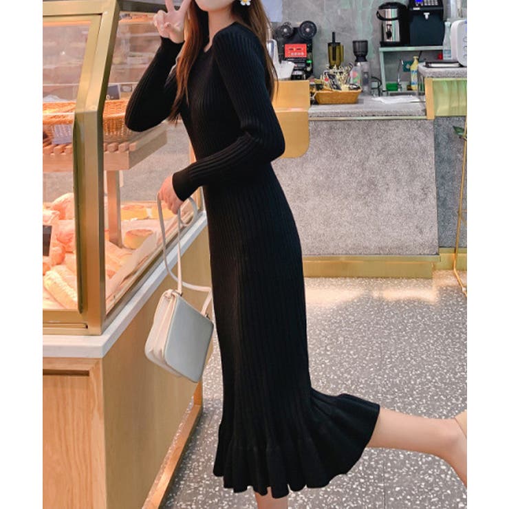 ニットワンピース マーメイドフリルワンピ | SUNSHINE CLOSET | 詳細画像7 