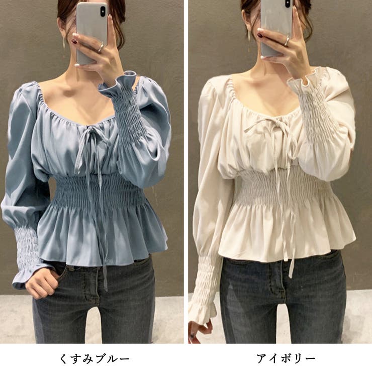 ウエストシャーリングブラウス レディース | SUNSHINE CLOSET | 詳細画像2 