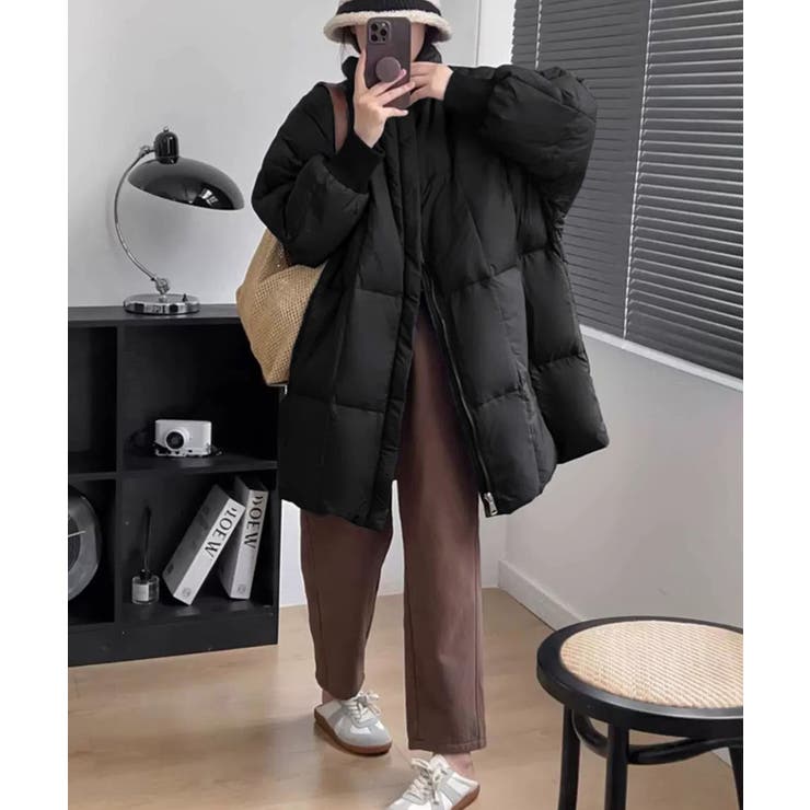 スタンドカラー中綿ダウンコート ゆったり | SUNSHINE CLOSET | 詳細画像10 