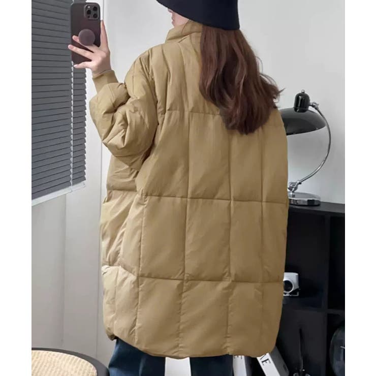 スタンドカラー中綿ダウンコート ゆったり | SUNSHINE CLOSET | 詳細画像13 