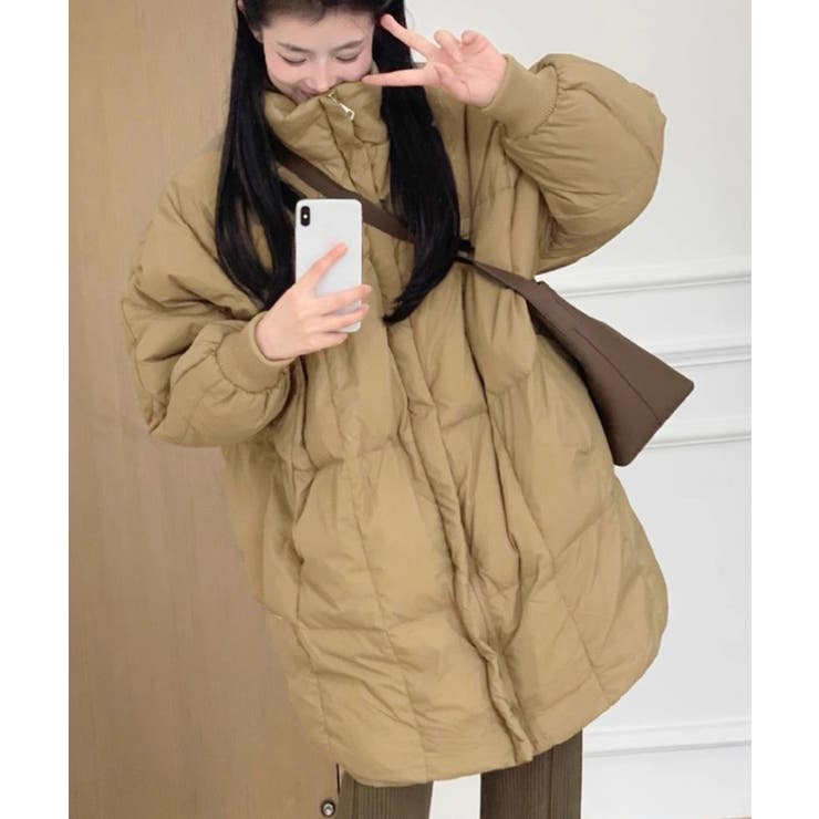 スタンドカラー中綿ダウンコート ゆったり | SUNSHINE CLOSET | 詳細画像14 