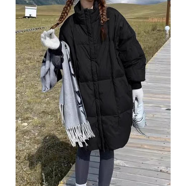 スタンドカラー中綿ダウンコート ゆったり | SUNSHINE CLOSET | 詳細画像19 