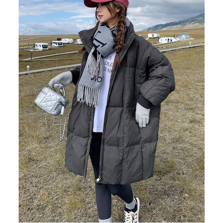 スタンドカラー中綿ダウンコート ゆったり | SUNSHINE CLOSET | 詳細画像20 