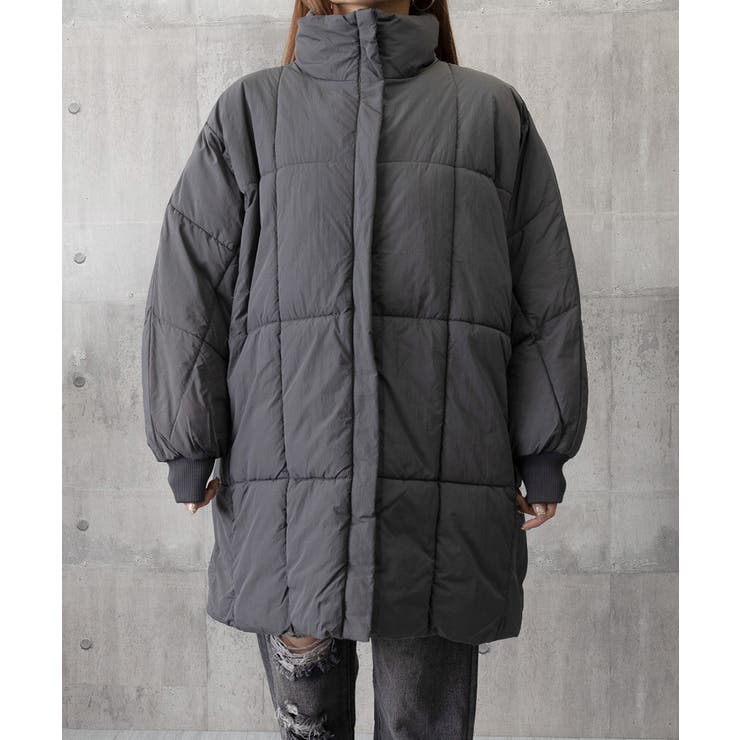 スタンドカラー中綿ダウンコート ゆったり | SUNSHINE CLOSET | 詳細画像24 