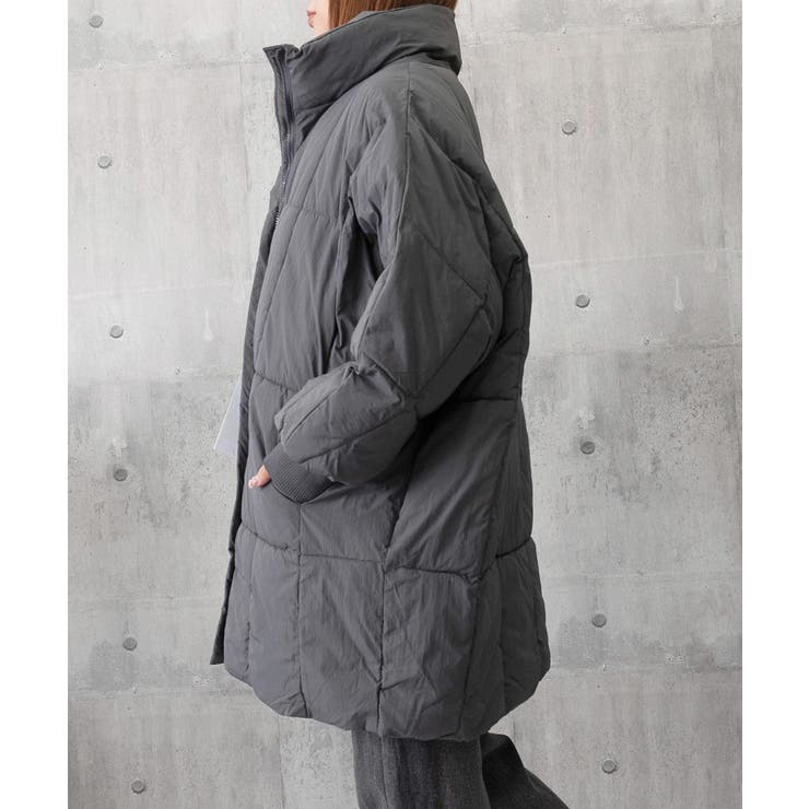スタンドカラー中綿ダウンコート ゆったり | SUNSHINE CLOSET | 詳細画像29 