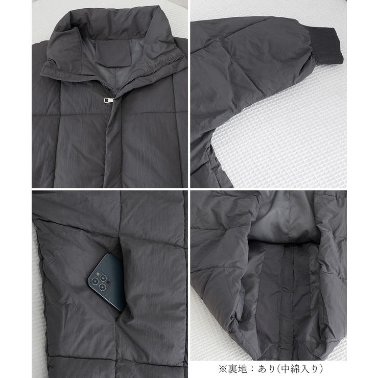 スタンドカラー中綿ダウンコート ゆったり | SUNSHINE CLOSET | 詳細画像32 