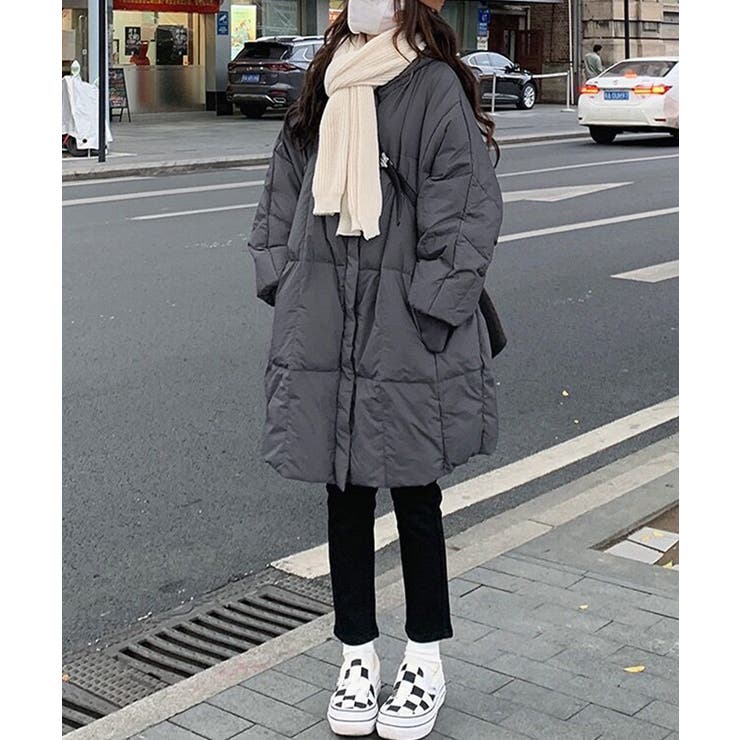 スタンドカラー中綿ダウンコート ゆったり | SUNSHINE CLOSET | 詳細画像5 