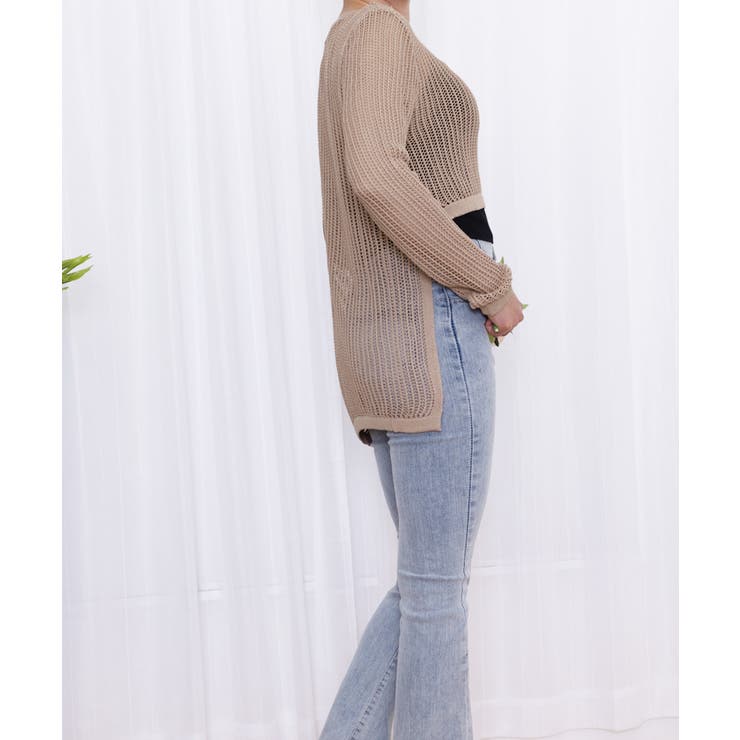 メッシュ編み サマーニット クルーネック | SUNSHINE CLOSET | 詳細画像10 