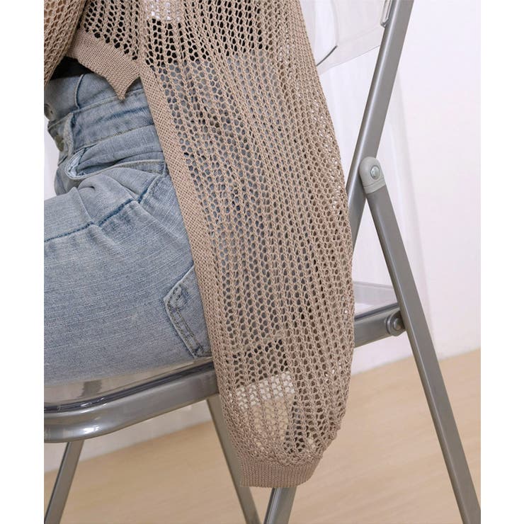 メッシュ編み サマーニット クルーネック | SUNSHINE CLOSET | 詳細画像12 