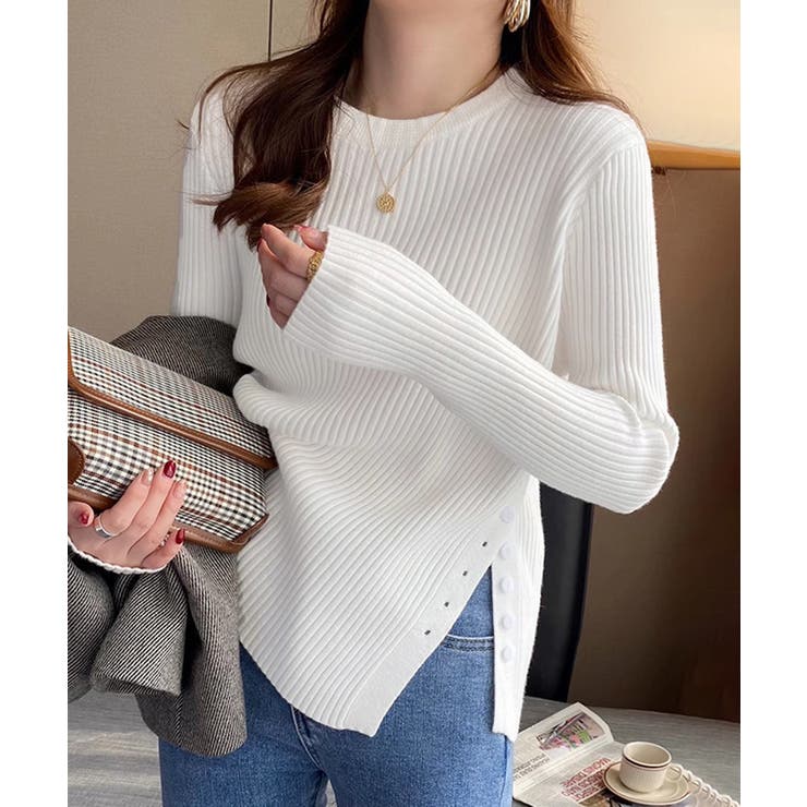 リブニットトップス 長袖リブカットソー | SUNSHINE CLOSET | 詳細画像3 