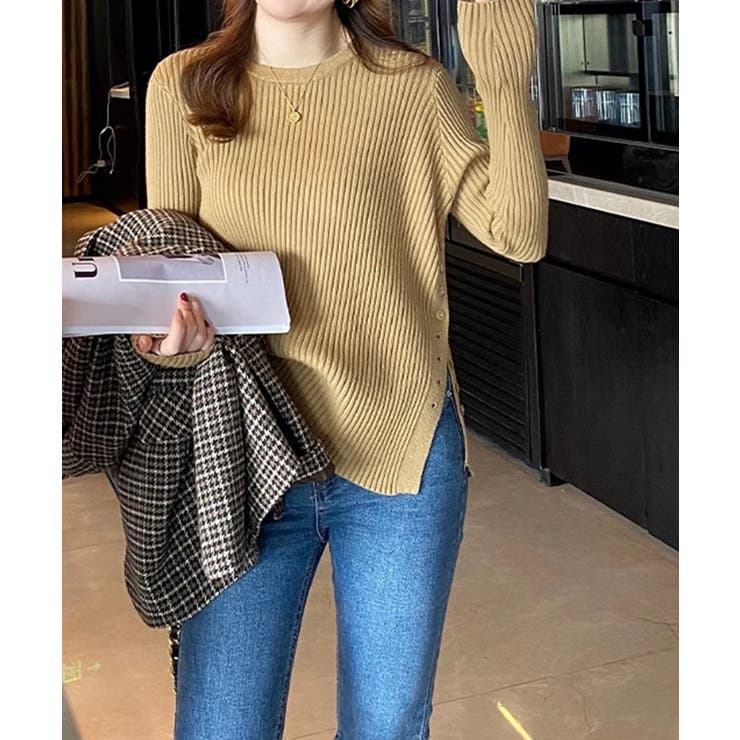 リブニットトップス 長袖リブカットソー | SUNSHINE CLOSET | 詳細画像7 