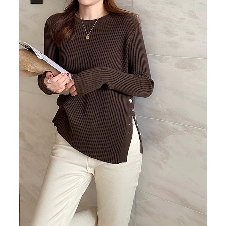 リブニットトップス 長袖リブカットソー | SUNSHINE CLOSET | 詳細画像8 