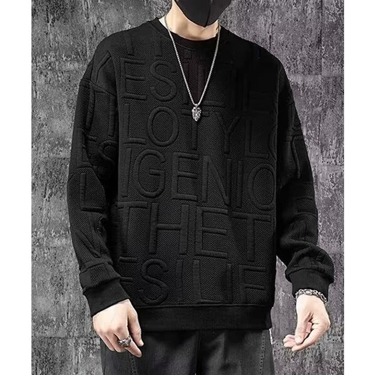 エンボス加工ロゴtシャツ メンズ 長袖 | SUNSHINE CLOSET | 詳細画像2 